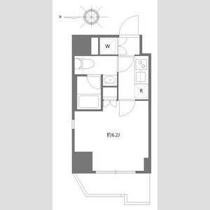 1K 間取り図