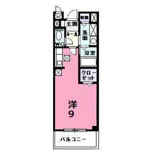 ワンルーム 間取り図