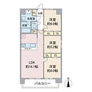 3LDK 間取り図