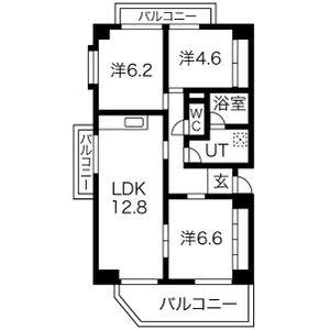 3LDK 間取り図