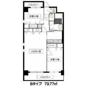 2LDK 間取り図