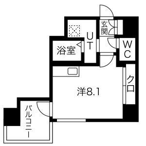 ワンルーム 間取り図