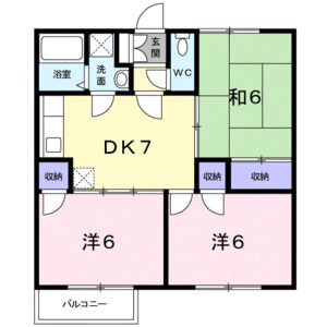 3DK 間取り図