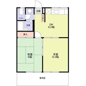 2DK 間取り図