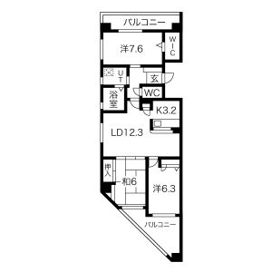 3LDK 間取り図