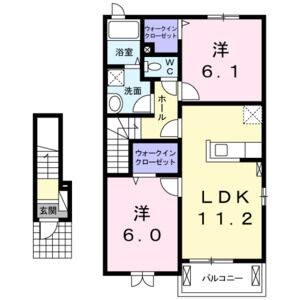 2LDK 間取り図
