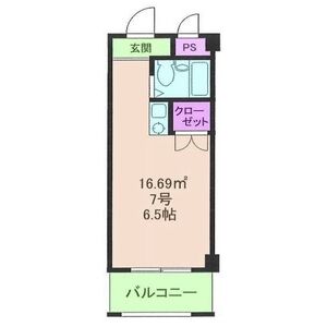 ワンルーム 間取り図