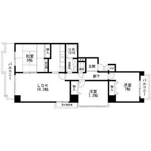 3LDK 間取り図