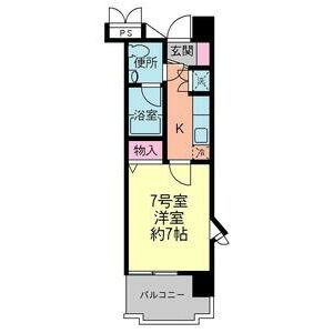 1K 間取り図