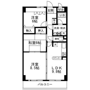 3LDK 間取り図