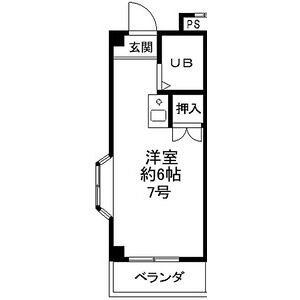 ワンルーム 間取り図
