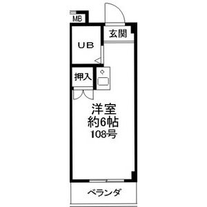 ワンルーム 間取り図