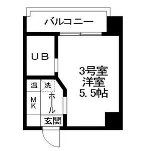 ワンルーム 間取り図