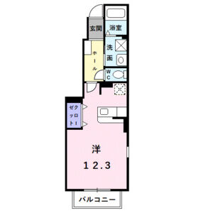 ワンルーム 間取り図