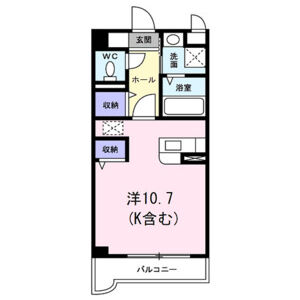 ワンルーム 間取り図