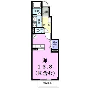 ワンルーム 間取り図