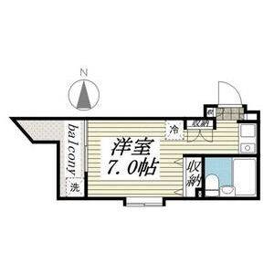 ワンルーム 間取り図