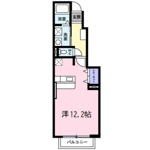 ワンルーム 間取り図