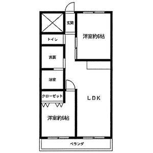 3DK 間取り図