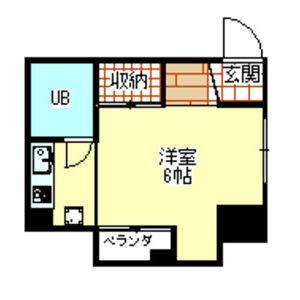 ワンルーム 間取り図
