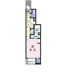 1K 間取り図