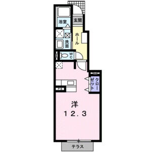 ワンルーム 間取り図