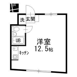 ワンルーム 間取り図