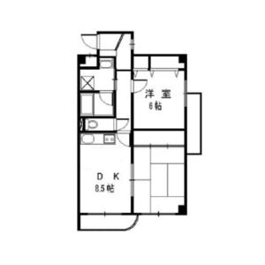 2DK 間取り図
