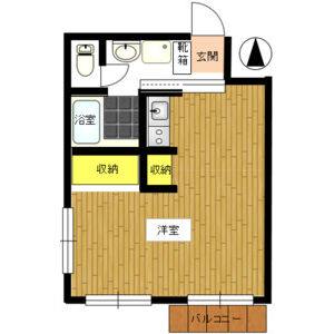 ワンルーム 間取り図