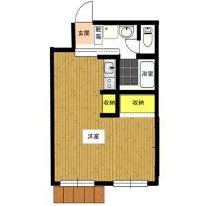 ワンルーム 間取り図