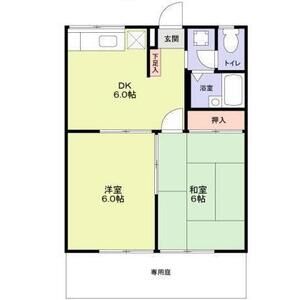 2DK 間取り図