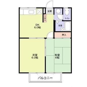 2DK 間取り図