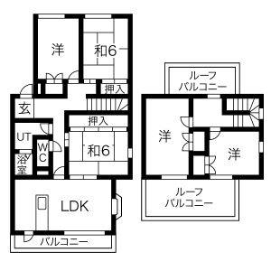 5LDK 間取り図