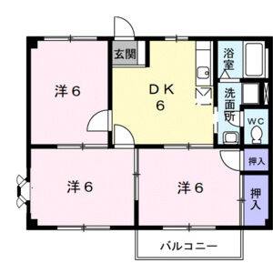3DK 間取り図