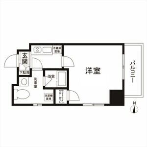 1K 間取り図