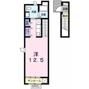 ワンルーム 間取り図