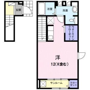 ワンルーム 間取り図