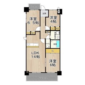 3LDK 間取り図