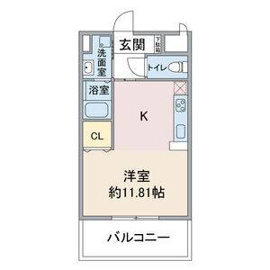 ワンルーム 間取り図