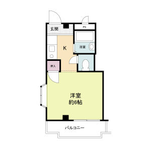 1K 間取り図