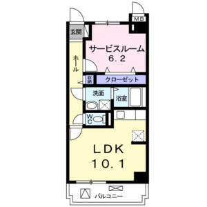 ワンルーム 間取り図