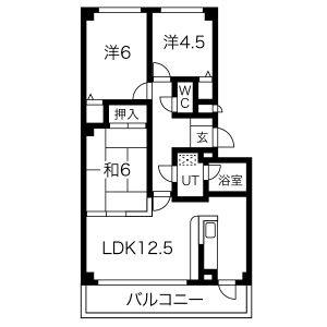 3LDK 間取り図