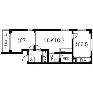 2LDK 間取り図