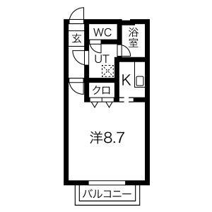 ワンルーム 間取り図