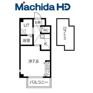 1K 間取り図