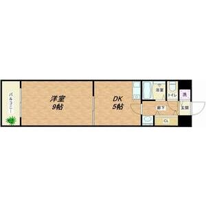 1DK 間取り図