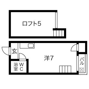 ワンルーム 間取り図