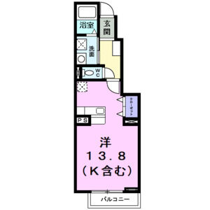 ワンルーム 間取り図
