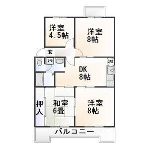 4DK 間取り図