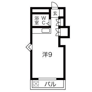 ワンルーム 間取り図